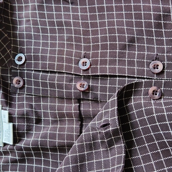 Vintage Due Per Due Button Down Silk Blouse - Picture 12 of 13